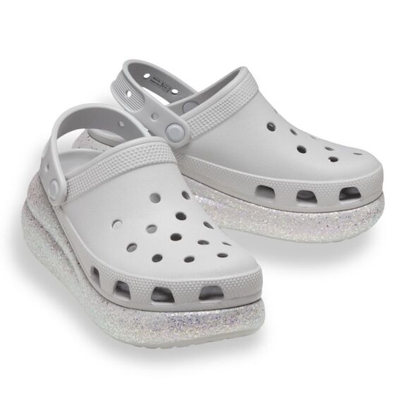 CROCS Unisex Crush Platform Glitter Clog In Atmosphere Size 12 NEW - Picture 1 of 16